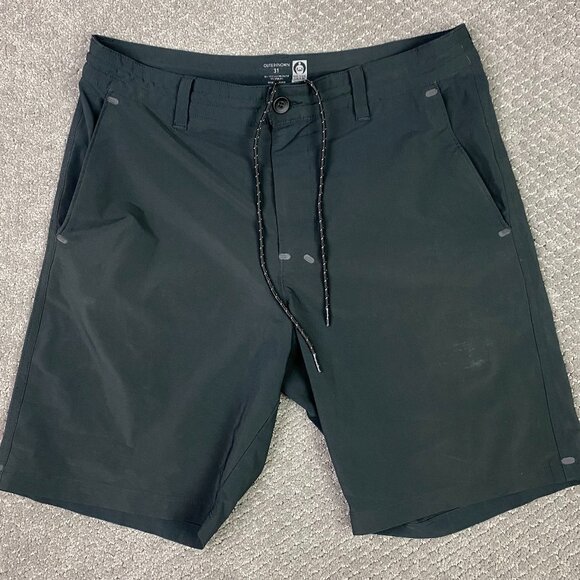 Outerknown Hybrid Shorts Boardshorts Men's 31 Gray Hiking Swim Stretch Board - Picture 1 of 14